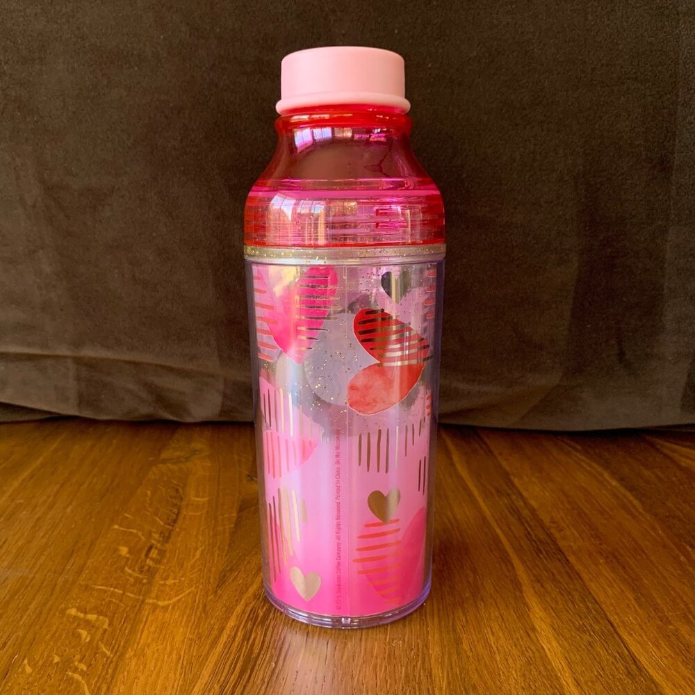 STARBUCKS Japan Valentines Day Tumbler 2019 NEW Limited Edition Pink Hearts Rare - Picture 4 of 10